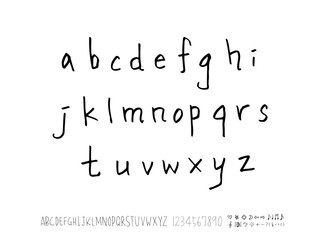 벡터 문자 / 손으로 쓴 글씨체