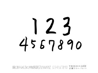 벡터 문자 / 손으로 쓴 글씨체