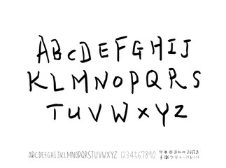 벡터 문자 / 손으로 쓴 글씨체