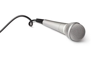 Microphone, isolated on white background