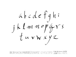 벡터 문자 / 손으로 쓴 글씨체