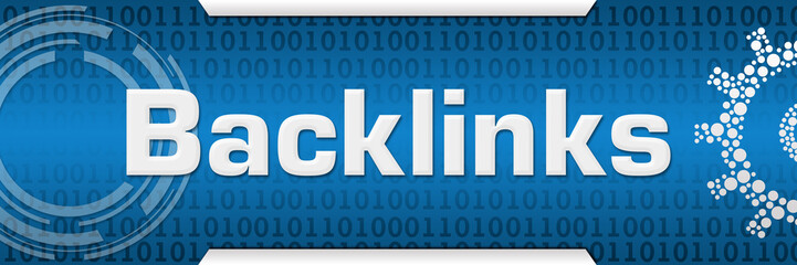 Backlinks Blue Binary Gear Circle Horizontal 