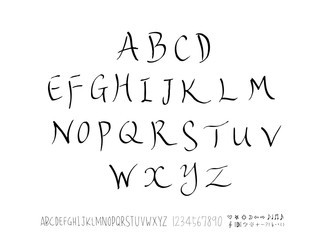 벡터 문자 / 손으로 쓴 글씨체
