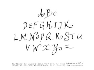 벡터 문자 / 손으로 쓴 글씨체