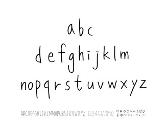 벡터 문자 / 손으로 쓴 글씨체