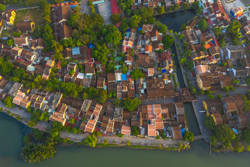 Aerial view of Hoi An ancient town, Vietnam