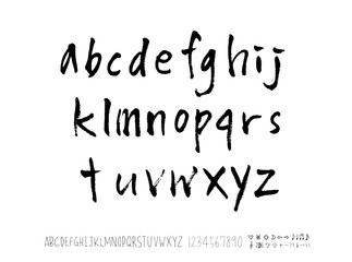 벡터 문자 / 손으로 쓴 글씨체