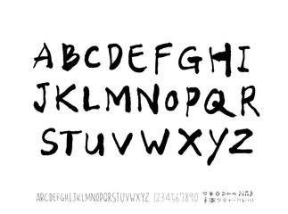 벡터 문자 / 손으로 쓴 글씨체