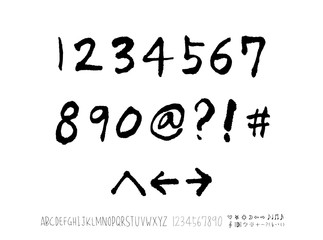 벡터 문자 / 손으로 쓴 글씨체