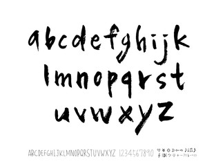 벡터 문자 / 손으로 쓴 글씨체