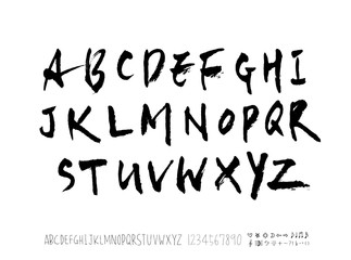 벡터 문자 / 손으로 쓴 글씨체