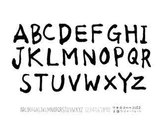 벡터 문자 / 손으로 쓴 글씨체