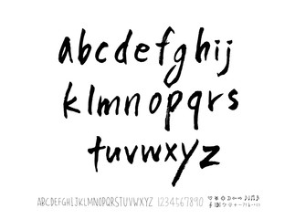 벡터 문자 / 손으로 쓴 글씨체