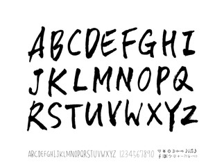 벡터 문자 / 손으로 쓴 글씨체