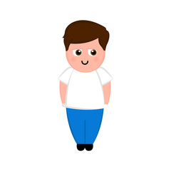 Isolated happy man image. Vector illustration design