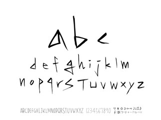 벡터 문자 / 손으로 쓴 글씨체