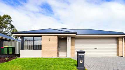 Brand new Australian house with garage