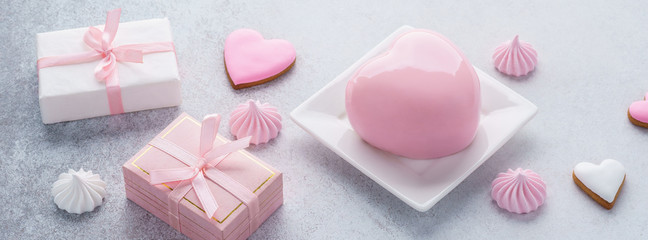 Valentine's Day sale banner design. Creative love collection.