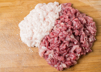 Super appetite of fresh pork puree / meat filling