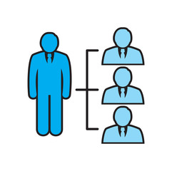 Coworking outline icon on white background for graphic and web design, Modern simple vector sign. Internet concept. Trendy symbol for website design web button or mobile