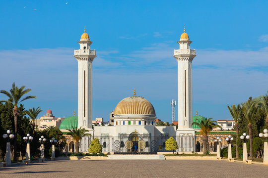 Mausoleum Of Habib Bourgiba, The First President Of The Republic Of Tunisia. Monastir