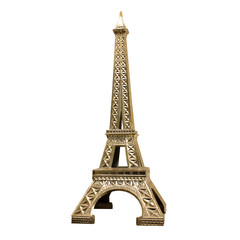 Fototapeta na wymiar Tour Eiffel en métal doré