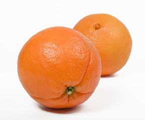 two orange on white