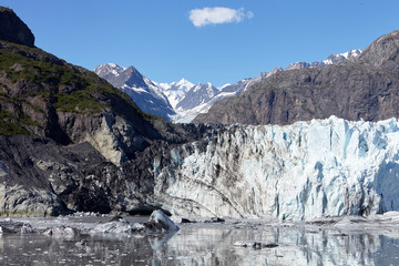 Detail Of Glacier In Glacier Bay Alaska USA