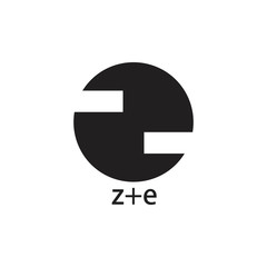 Obraz premium abstract letter ze circle geometric logo vector