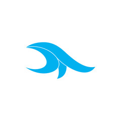 simple curves waves simple logo vector