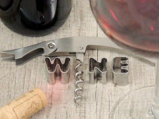 Wine concetp. Word 