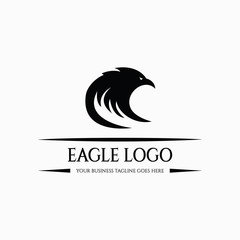 Fototapeta na wymiar Eagle logo design template. Vector illustration