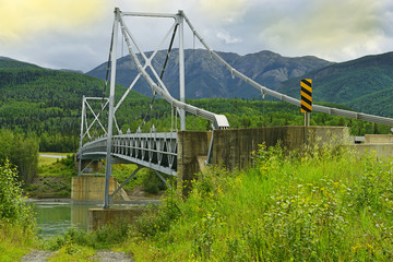 Bridge over the Liard River on the Alaska Highway, British Columbia, Canada