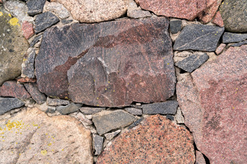 Wall from a stone