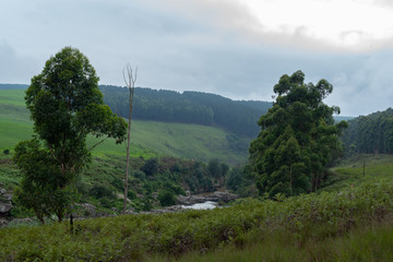 The Karkloof river with surrounding land.