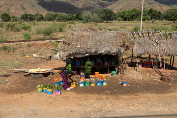 Marktstand in Tansania