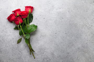 Red rose flowers bouquet