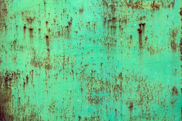 Old weathered iron metal sheet with aged corrosion