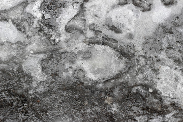 Ice footprint shoe imprint texture surface