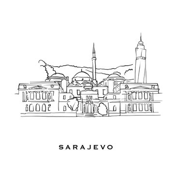 Sarajevo Bosnia and Herzegovina famous architecture