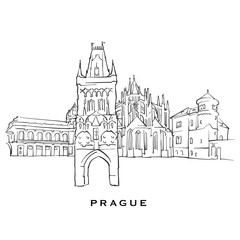 Obraz premium Prague Czech Republic famous architecture
