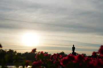 The Main Buddha statue at Buddhist monasteries or Buddha Monthon public park, Nakhon Pathom,...