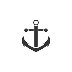 Anchor icon flat