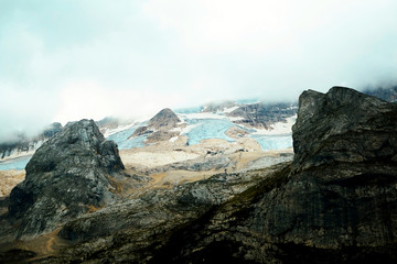 Marmolada Glacier at daylight
