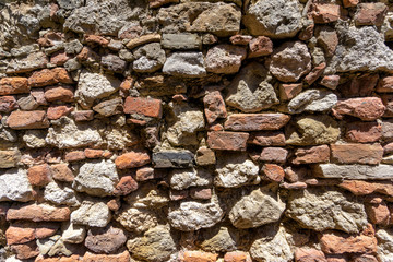 Gemischtes Mauerwerk in Montepulciano