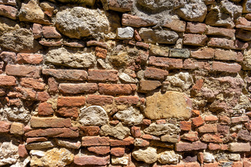 Gemischtes Mauerwerk in Montepulciano