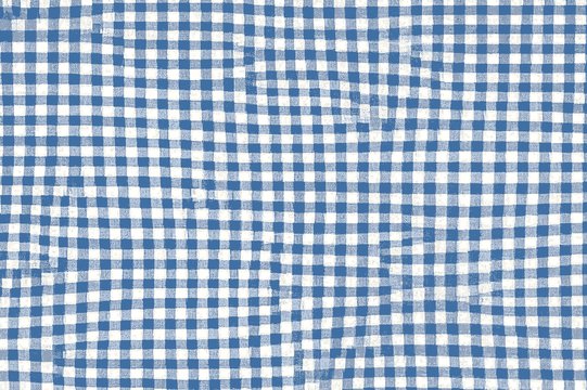 Blue picnic blanket fabric with squared patterns and texture Stock  Illustration | Adobe Stock