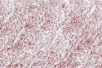 Red chinese or japanese floral patterns as drawn on a porcelain