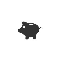 Pig icon flat