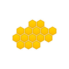 Honeycomb, vector isolated on white background
